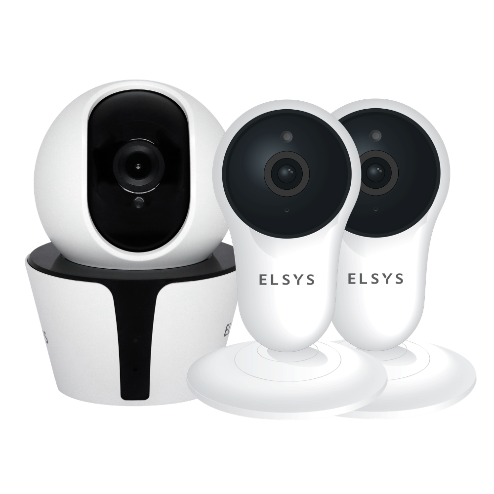 Kit 3 Câmeras Inteligêntes Wi-Fi Internas Full HD